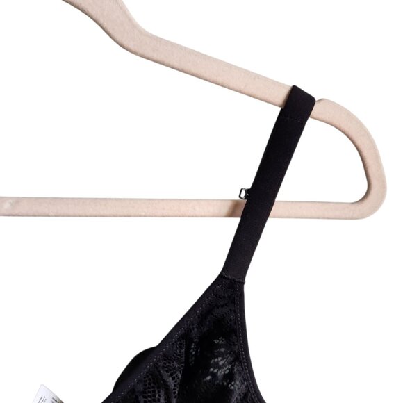 Chantelle Bra 38C Black Women's C Jolie Full Coverage Underwire Back Close NEW - Picture 6 of 11